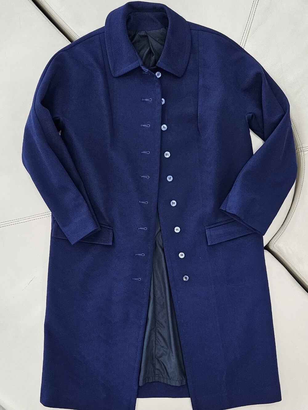 Vintage Jerold Navy Trench Coat